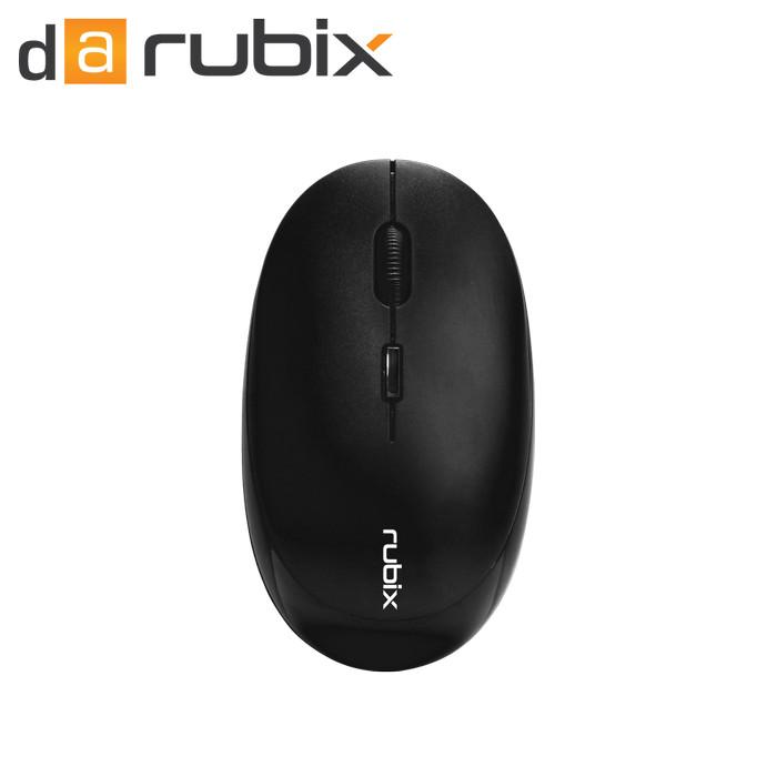 Gambar Mouse Office DA Rubix M101 Wireless Silent Click Lightweight Ergonomis - Hitam, Flex XS dari Agres Plus undefined Tokopedia
