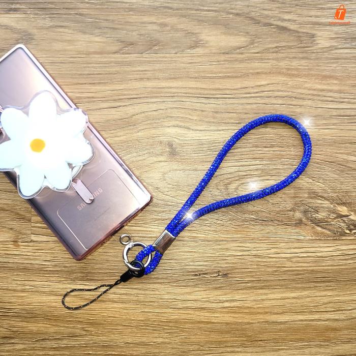 Gambar Gantungan Tali Lanyard Tangan Berlian Full Blink 15cm Handphone Kunci Rumah Mobil Mewah Hand Strap Rhinestone Mobile Phone Luxury Strap - FullDarBlue15cm dari Tabletpcmall Official undefined Tokopedia