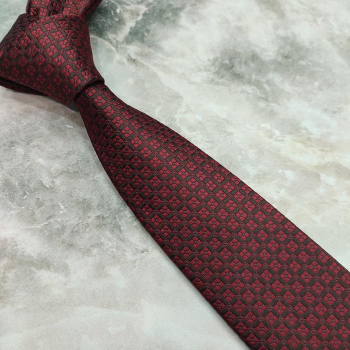 Gambar Dasi maroon polos dasi ikat manual dasi kantor pria dasi merah import - MM8 dari sellingsto undefined 2 Tokopedia