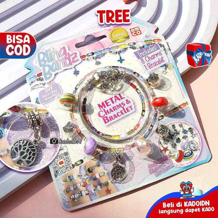 Gambar Gelang Pandora Bling Bandz Mainan Gelang Anak - Blue Flower dari kadokadoidn undefined 5 Tokopedia