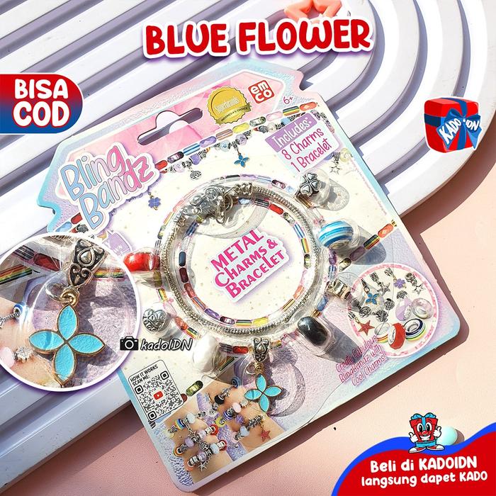 Gambar Gelang Pandora Bling Bandz Mainan Gelang Anak - Blue Flower dari kadokadoidn undefined Tokopedia