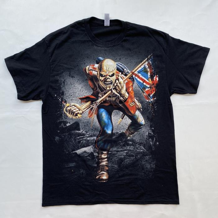 Gambar IRON MAIDEN  THE TROOPER JUMBO PRINT T-Shirt import original - L dari Dirtyboots Store undefined Tokopedia