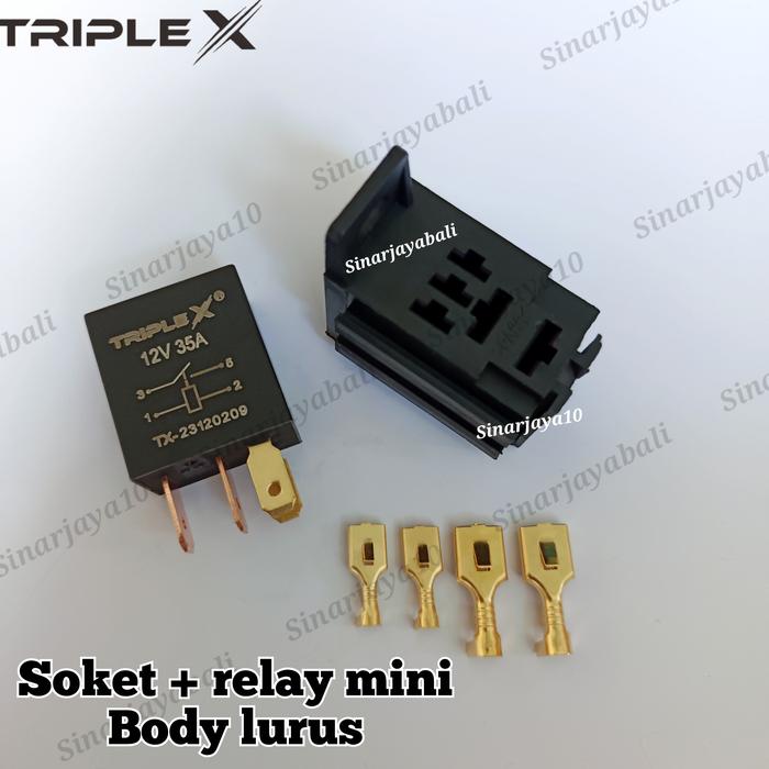 Gambar relay 4kaki 5kaki mini rellay 4 kaki 5 kaki mikro micro kecil rilay 4p - 4kaki+ hitam dari sinarjayabali undefined Tokopedia