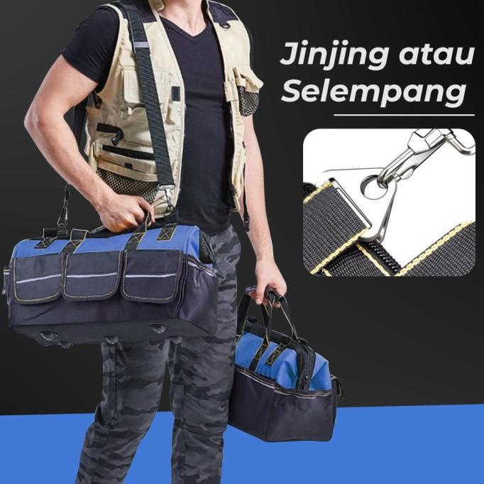 Gambar Ready || Tas Perkakas Storage Tool Bag Waterproof Wear Resistant 21/23 - 21inch dari crazystore369 undefined Tokopedia