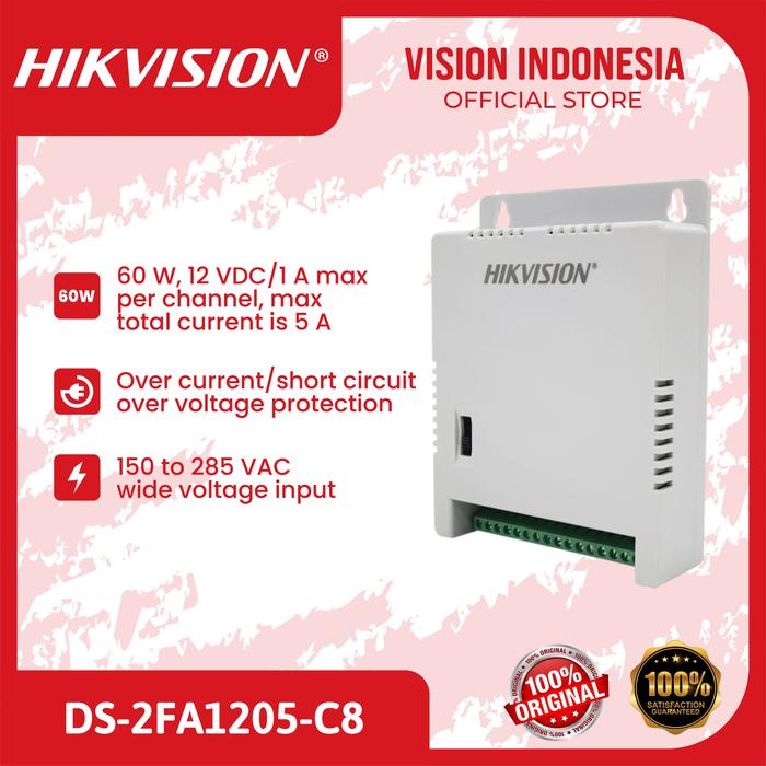 Jual POWER SUPPLY HIKVISION 8 CHANNEL DS2FA1205C8 HIKVISION POWER SUPPLY Jakarta Utara