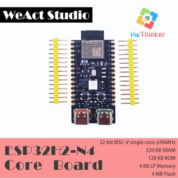Gambar WeAct ESP32H2-N4 Development Board Support Thread and Zigbee Bluetooth5 and Bluetooth mesh Compatible ESP32-H2-DevKitM-1 dari HwThinker undefined Tokopedia