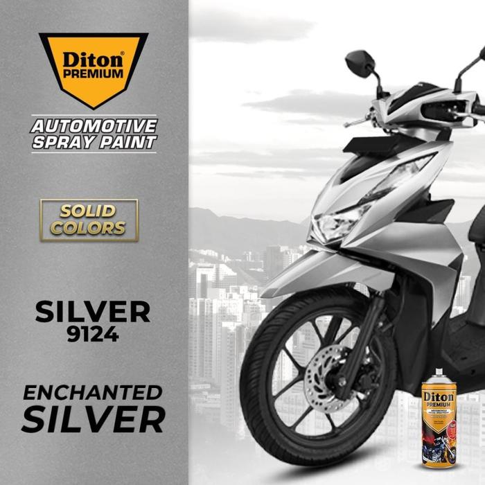 Gambar Cat Semprot Pylox Diton Premium 400cc Solid Silver 9124 - 9124 SILVER dari LUXE HOME ID undefined Tokopedia