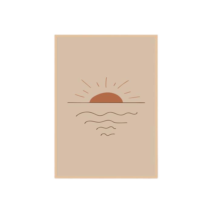 Gambar wall decor Ruang Tamu Minimalis Home decor  Ruang Tamu Minimalis pajangan Dinding poster wall decor aesthetic best seller  frame - Wall Decor gold design Hiasan dinding Gold dan hitam putih kayu natural wall decor ruang tamu lukisan kanvas bingkai - EAA-01, 34x46cm Natural dari NuanArtDecor undefined Tokopedia