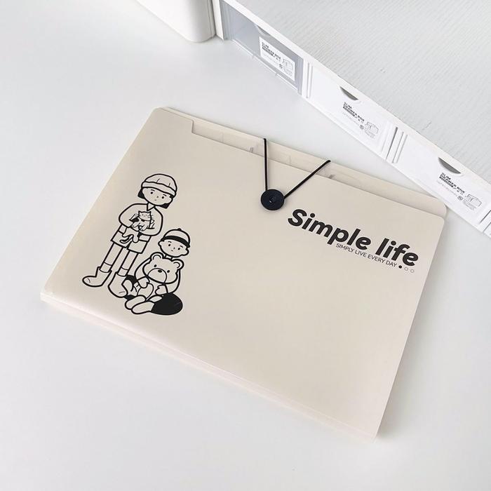 Gambar Tas File A4 Dokumen Folder Document Organizer Map/Box File Kertas A4 8 Sekat Kantong - Man and Lady dari Alatwolis undefined Tokopedia