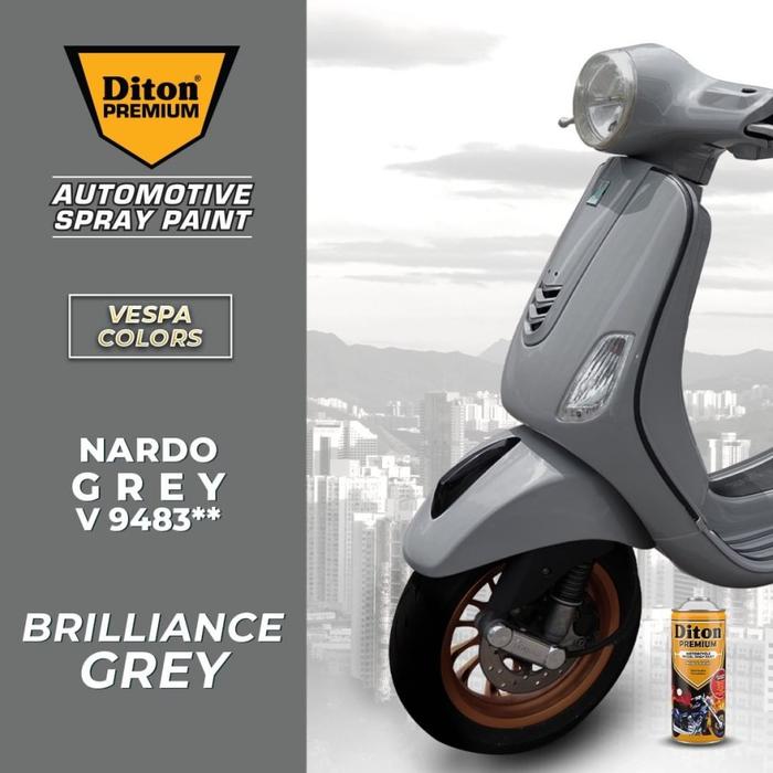Gambar Cat Semprot Pilok Diton Premium 400cc Vespa Colors 9483 Nardo Grey - 9483 NARDO GREY dari LUXE HOME ID undefined Tokopedia