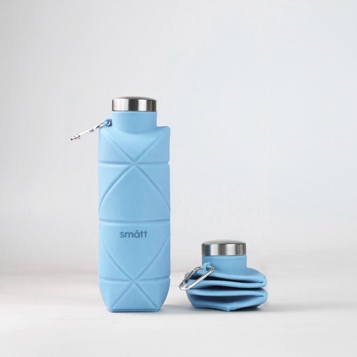 Gambar Smatt Drinking Bundling - Origami Bottle + Foldable Cup - Bottle Blue, Cup Burgundy dari Smattofficial undefined Tokopedia