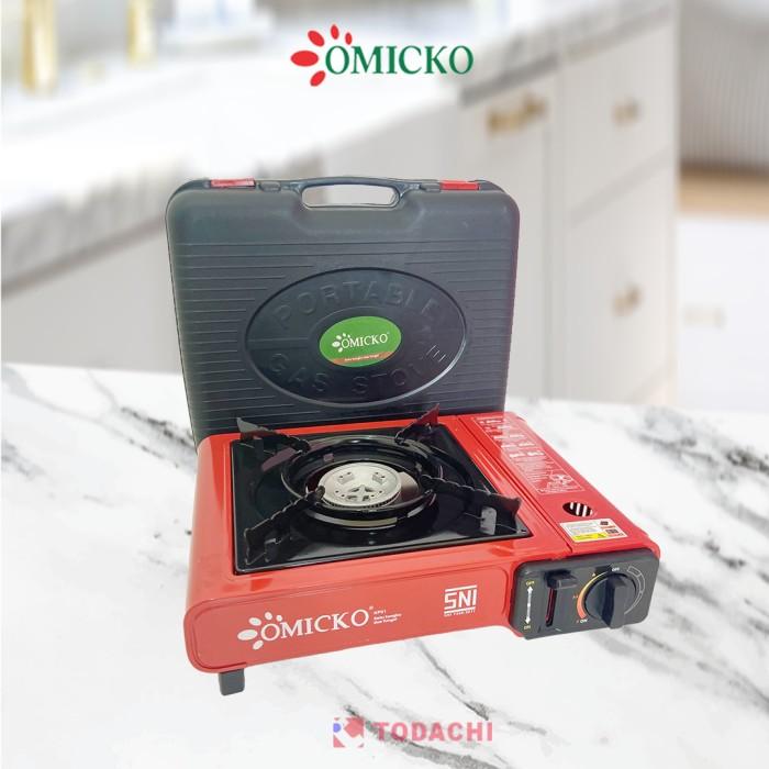 Gambar Omicko Kompor Gas Portable 1 Tungku 2 in 1 - Merah dari Todachi_NEW undefined Tokopedia