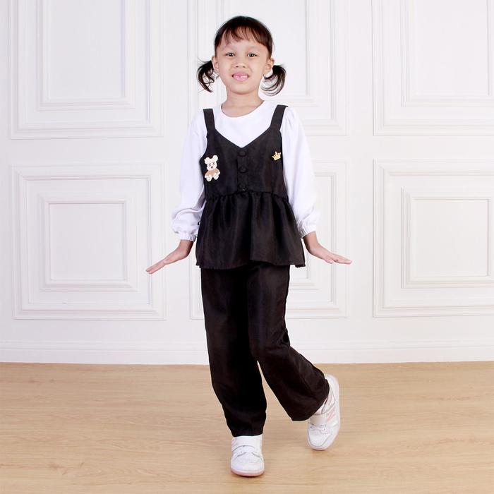 Gambar Dungdungkids Setelan Anak 3 in 1 Zaheera Corduroy Shakila 3 - 12 Tahun - Hitam, M ( 5 - 6 thn ) dari Dungdungkids Official undefined Tokopedia