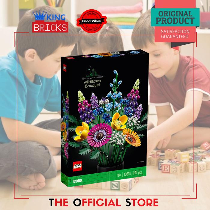 Gambar LEGO Original ICONS 10313 Wildflower Bouquet - Mainan Anak Koleksi Bunga Botanical dari GV Online Shop undefined Tokopedia
