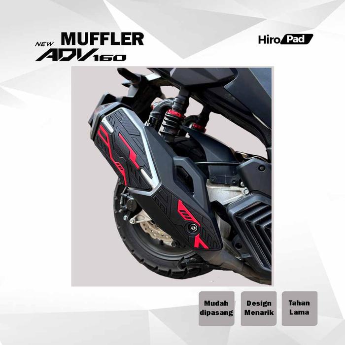 Gambar Cover Knalpot Adv 160 Aksesoris Muffler Body Protector Bahan Karet - Merah, Muffler ADV 160 dari Bo,store undefined Tokopedia