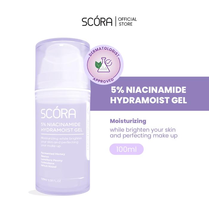 Gambar SCORA 5% Niacinamide Hydramoist Gel 100ml Pelembab Wajah yang Mencerahkan Kulit Memperbaiki Skin Barrier dan Perfecting Make Up dari Gudang Skincare Termurah undefined Tokopedia