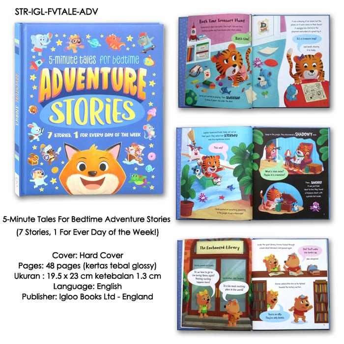 Gambar 5-Minute Tales Bedtime Stories, Pet Stories, Farm Stories, and other story books & fairy tales. - Adventure  dari happybunnybooks undefined Tokopedia