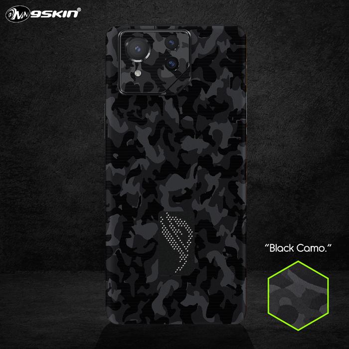 Gambar 9skin Premium Original Rog phone 8 Pro Back Case Skin Custom Carbon Leather Special Texture - Black Camo, Back Only dari 9SKIN Premium undefined Tokopedia