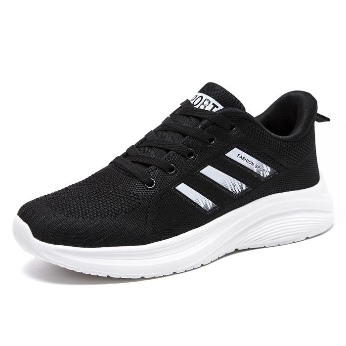Gambar Techdoo Sepatu Sekolah Kerja Kuliah Running Shoes Pria Sport Sepatu Hitam Putih Olahraga ML102 - Hitam Putih, 44 dari Techdoo undefined Tokopedia
