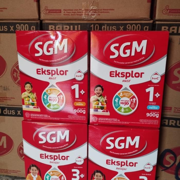 Gambar sgm eksplor 1+ ironc susu bubuk pertumbuhan anak 900gr - madu dari nayyara os undefined Tokopedia