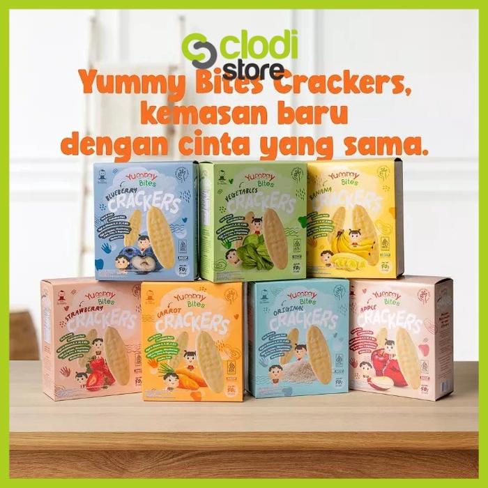 Gambar Produk Favorit  Yummy Bites cracker MIni 25gr 50gr / Yummybites cracke - Mini 25grCarot dari tirtayasaofficialshop undefined Tokopedia