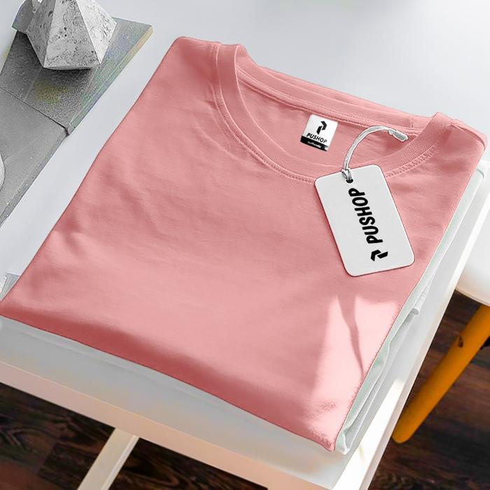 Gambar Baju Kaos Polos Model Standar Basic Pria dan Wanita Pushop Unisex Salem - Salem, M dari Pushop Official Store undefined Tokopedia