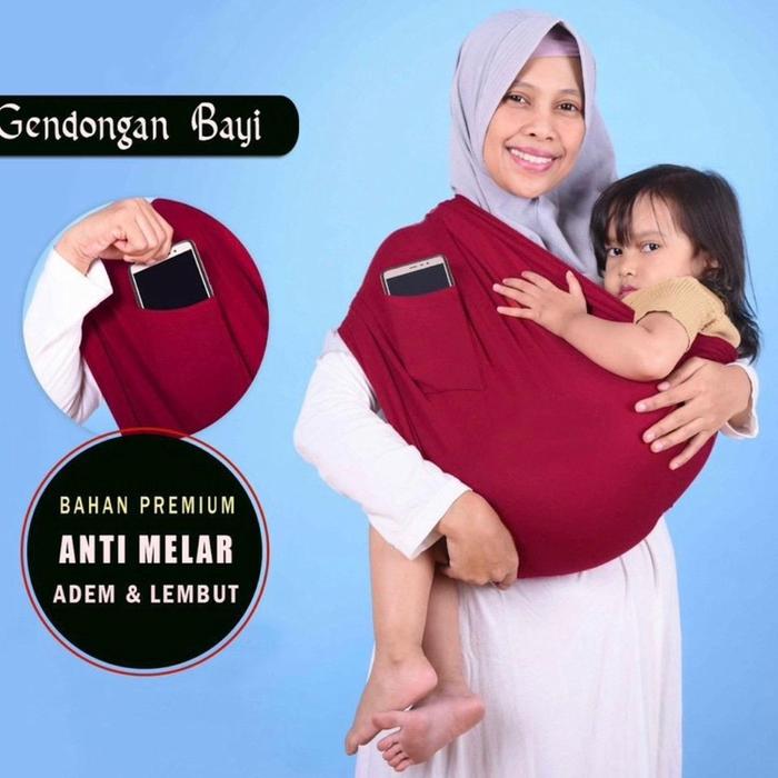 Gambar Product Exclusive  GEOS (GENDONGAN KAOS) Gendongan Bayi Umur 0-24 Bula - GEOS BLACK dari pangeranonlineshop undefined Tokopedia