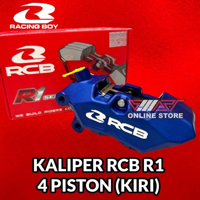 Gambar KALIPER RCB R1 4 PISTON NON BREKET (KIRI) - Biru dari SMARTMOTOSHOP undefined Tokopedia