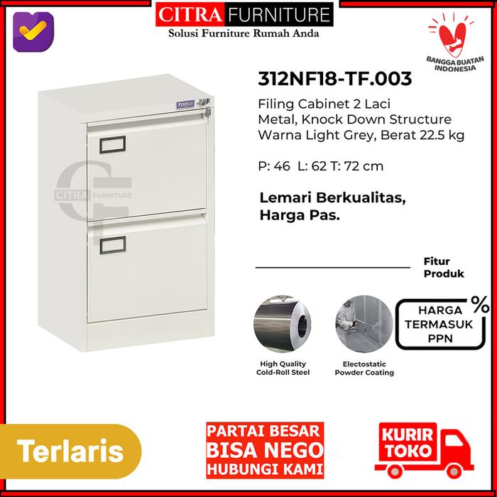 Gambar Filling Kabinet Besi 2 Susun Laci|Cabinet Laci Dokumen Arsip Kantor - 2 LACI TYPE A, DIRAKIT dari Citra furniture undefined Tokopedia