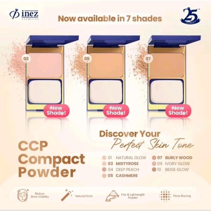 Gambar INEZ COLOR CONTOUR plus compact powder bedak bronzer ( refill dan  compact ) isi ulang bedak padat 100% ori original new case - 07 BURLYWOOD, COMPACT REFILL dari DYLAN88_NEW undefined Tokopedia