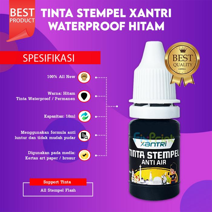 Gambar Refill Stamp Ink Waterproof Stampel Stempel Flash Warna 10ml Tahan Air - Hitam dari FixPrint Indonesia undefined Tokopedia