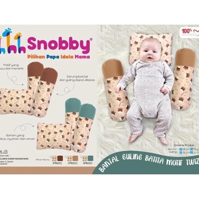 Gambar Super Laris  Snobby Bantal Guling Bayi Batita Set Twiza Series - Banset Brown dari daryaniofficialstore undefined Tokopedia