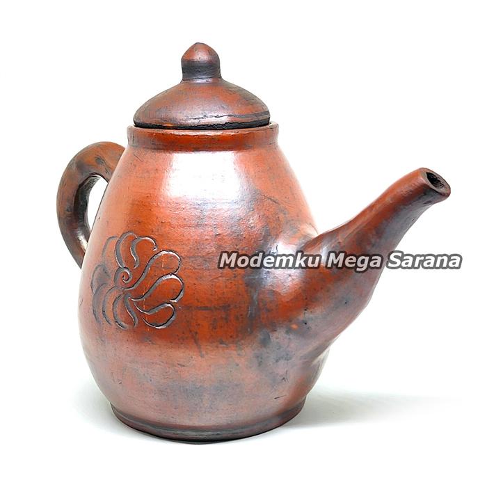 Gambar Teko Porong Tinggi Tanah Liat Teapot Poci Gerabah Tradisional Tempat Minum Air D14 Kapasitas 1.8 Liter Diameter 14 cm - Standar dari Modemku Mega Sarana undefined Tokopedia