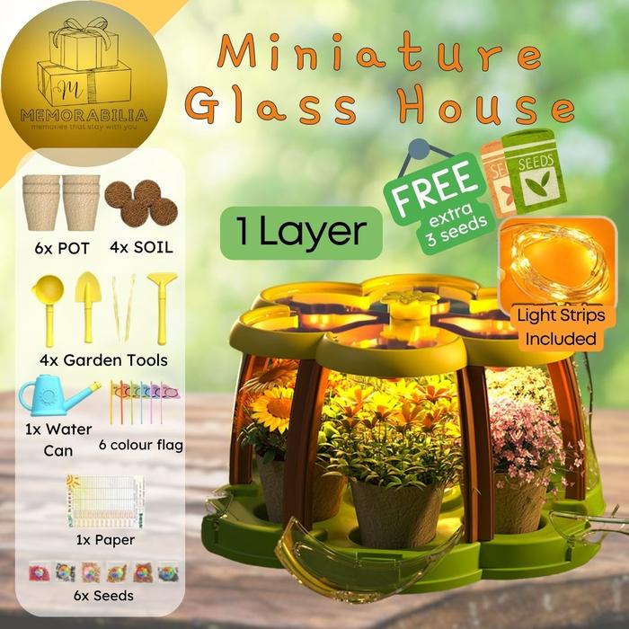 Gambar Mainan Miniature Glass House Tumbuhan Sayur Buah Rumah Kaca Edukasi Anak Science Experiment - PlumSingle dari MEMORABILIA TOYS & SOUVENIR undefined Tokopedia