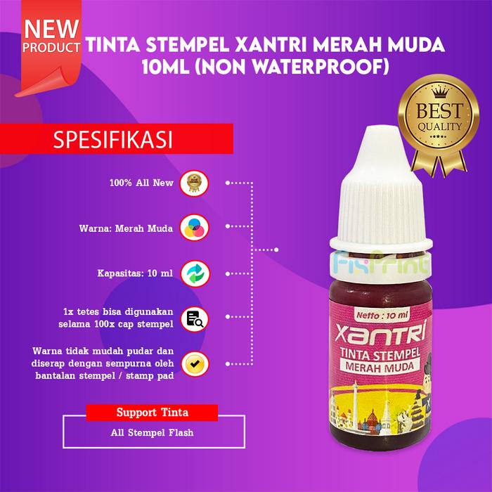 Gambar Tinta Isi Ulang Stamp Stampel Stempel Flash 10ml Tahan Air - Merah Muda dari FixPrint Indonesia undefined Tokopedia