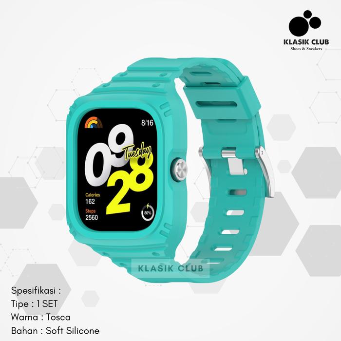Gambar Strap Redmi Watch 4 SET Silicone Tali Pengganti Redmi Watch 4 Full SET Bahan Silikon Warna - SET-Tosca, Redmi Watch 4 dari Klasik Club undefined Tokopedia