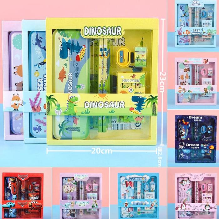 Gambar Hadir Favorit ( zwq ) AT008 Set Alat Tulis 7 in 1 Paket Alat Tulis Sek - AT008 Ani World dari Darra Olshop87 undefined Tokopedia