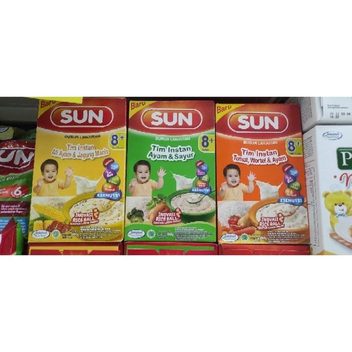 Gambar SUN bubur bayi lanjutan 8+ kemasan 120g - Atiayam&jgugmns dari Juara Corner undefined Tokopedia