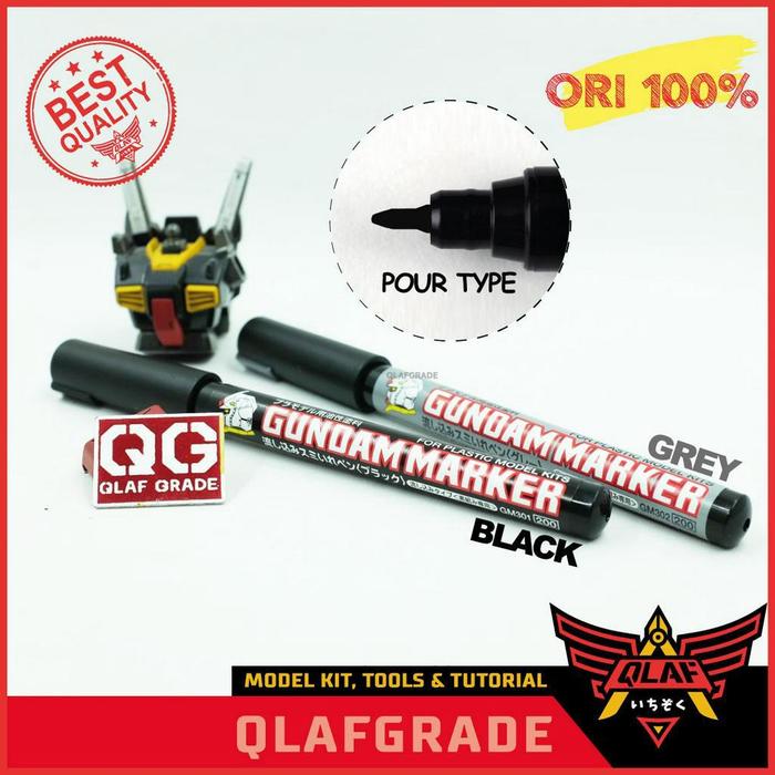 Gambar GUNDAM MARKER 2 in 1 (GM301 GM302) - Pour Type Slush Sumi Ire Japan - SET 2in1 dari Wahkhilaf undefined Tokopedia