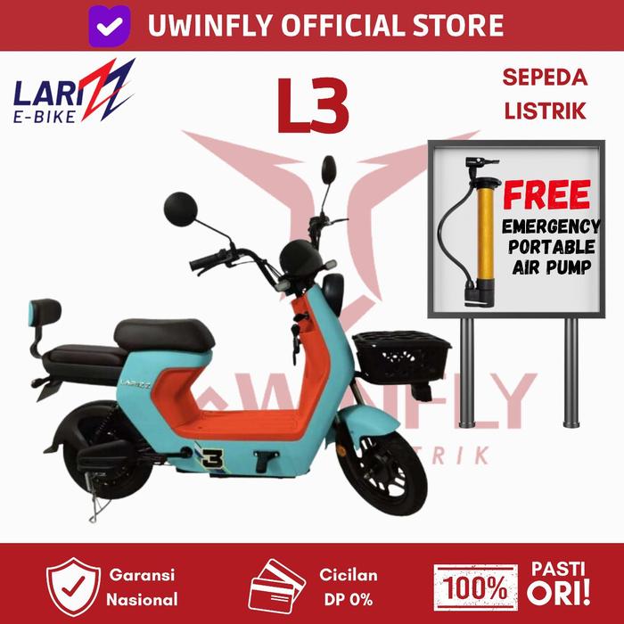 Gambar Sepeda Listrik Uwinfly M70 500Watt Garansi Resmi - L3 BLUE dari U-Winfly Indonesia undefined Tokopedia