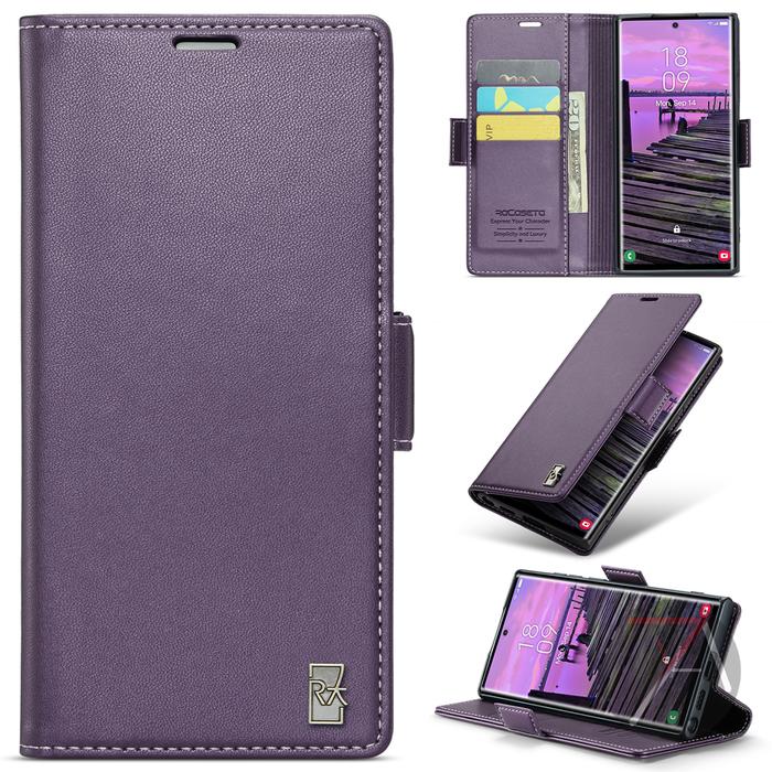 Gambar raCaseta Flip Case untuk Samsung Galaxy S23 Ultra Plus S23 FE S22 5G ALEPH Leather Kulit Stand Wallet Dompet Full Protection Cover Casing Magnetic Standing Mewah S23Ultra S23FE S23Plus S22Ultra S22Plus - Purple Martin, S23 Plus dari 17 Agustus Case undefined Tokopedia