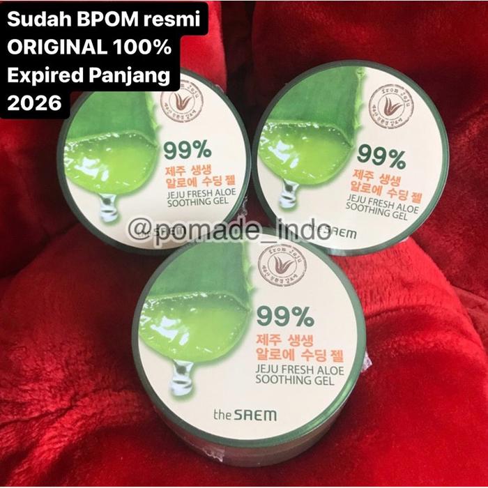 Gambar The SAEM Jeju Fresh Aloe Vera BPOM JUMBO 500ml 500 ml Soothing Gel 99 - SAEM 300ml dari PomadeIndo_NEW undefined Tokopedia
