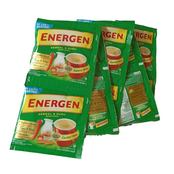 Gambar Energen Kacang Ijo 1 renceng 10 sachet Stock Baru Exp Lama dari Nadia Islamiyah undefined Tokopedia