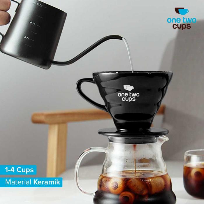 Gambar Filter Penyaring Kopi V60 Glass Coffee Filter Dripper 1-4 Cups dari Uman Tokopedia undefined Tokopedia