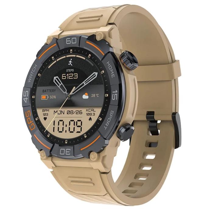 Gambar NORTH EDGE MG02 Jam Tangan Pria Smart Watch Waterproof IP68 Altimeter Barometer Kompas - Cokelat dari NORTH EDGE OFFICIAL STORE undefined Tokopedia