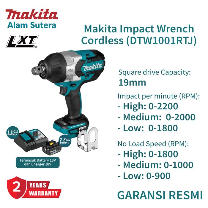 Impact Wrench Makita 18v Makita Dtw 285 Rtj Jual Makita Mesin