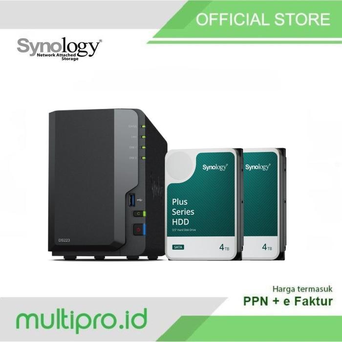 Synology DS224+ 泡立ち HDD3TB 2つ付き