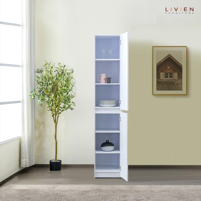 Gambar LIVIEN Kitchen Set Minimalis / Lemari Dapur / Modular Kitchen Cabinet - MILE 400, FULLWHITE dari rinie furniture undefined Tokopedia