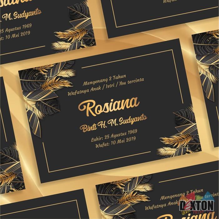 Gambar Stiker Tahlilan Pengajian Tasyakuran Syukuran Mengenang Wafatnya - blg dari DextonPRINT undefined Tokopedia