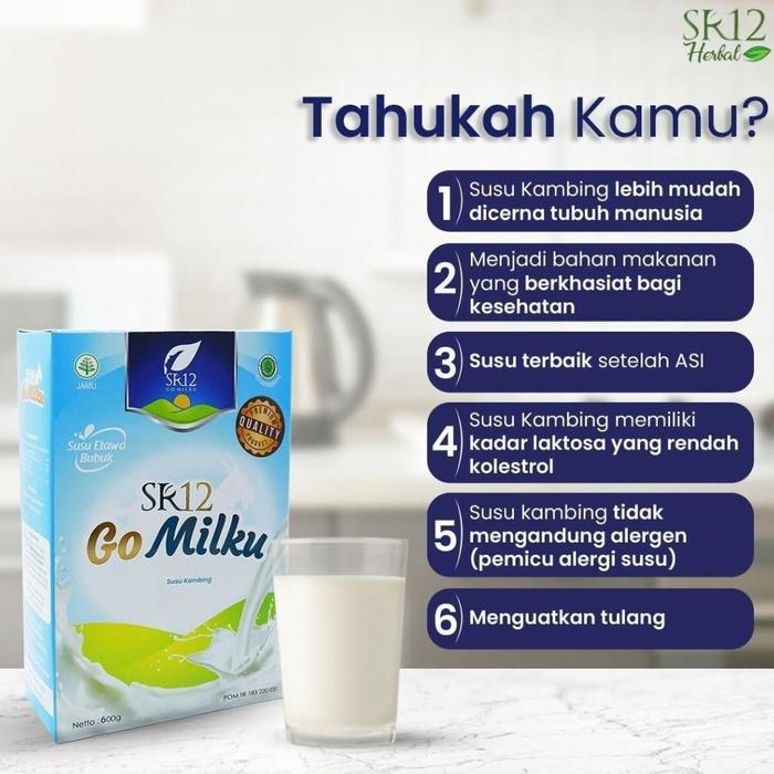 Gambar Terbaru SR12 Go Milku Susu Kambing Etawa Halal BPOM Meningkatkan - Original, 200 Gr dari tomsond undefined Tokopedia